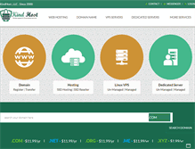 Tablet Screenshot of kindhost.com